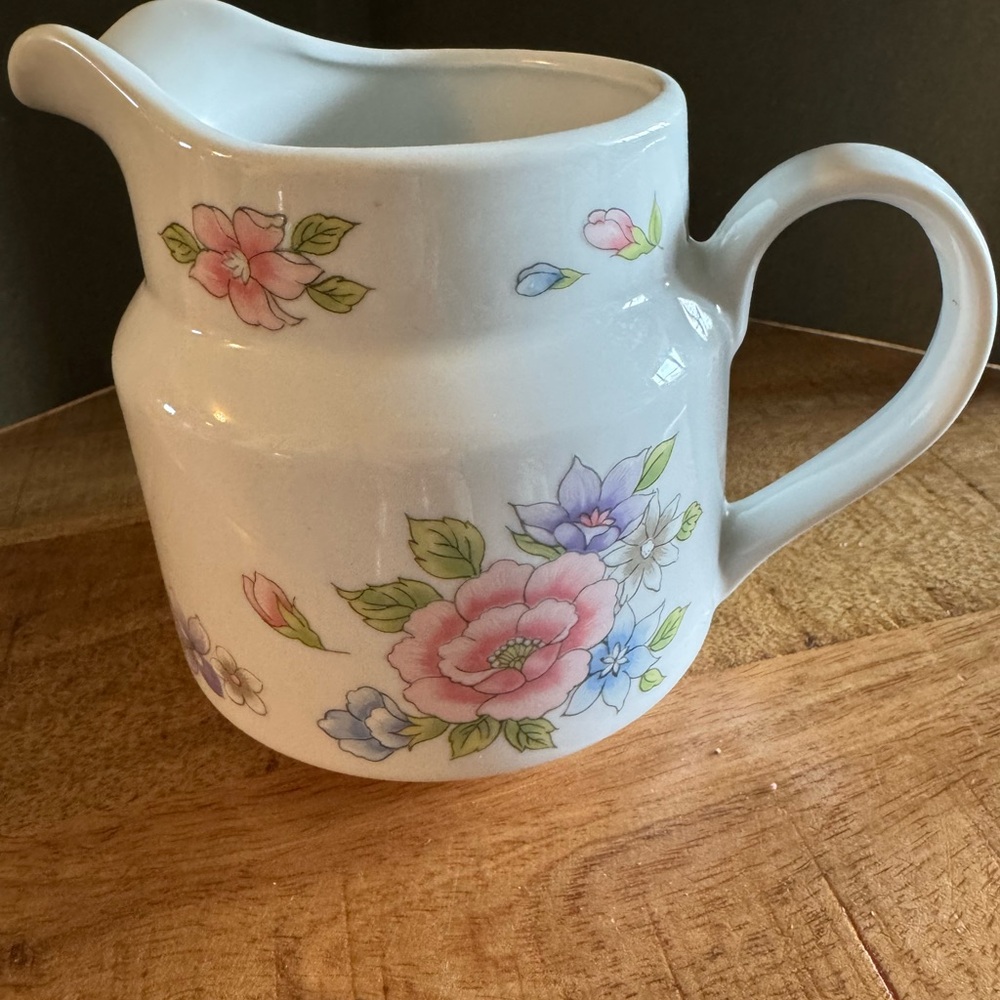 Vintage Floral Pitcher "Especially for You!" Made in Japan 1989
FTDA